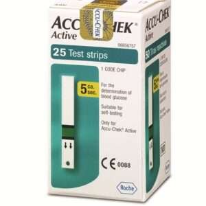 accu chek active glucose 25 s str (1 s)