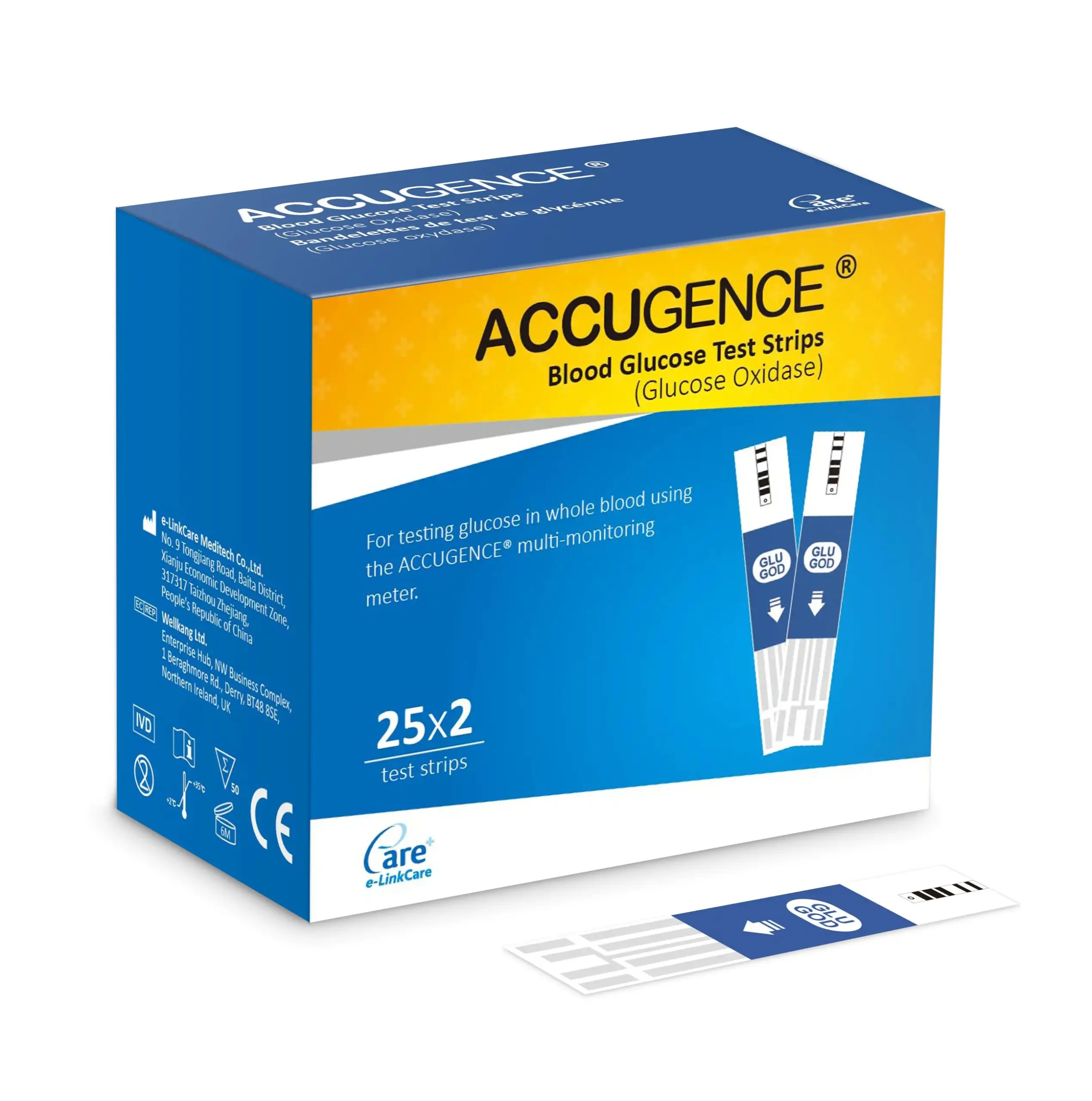 accugence strips 50s 1s