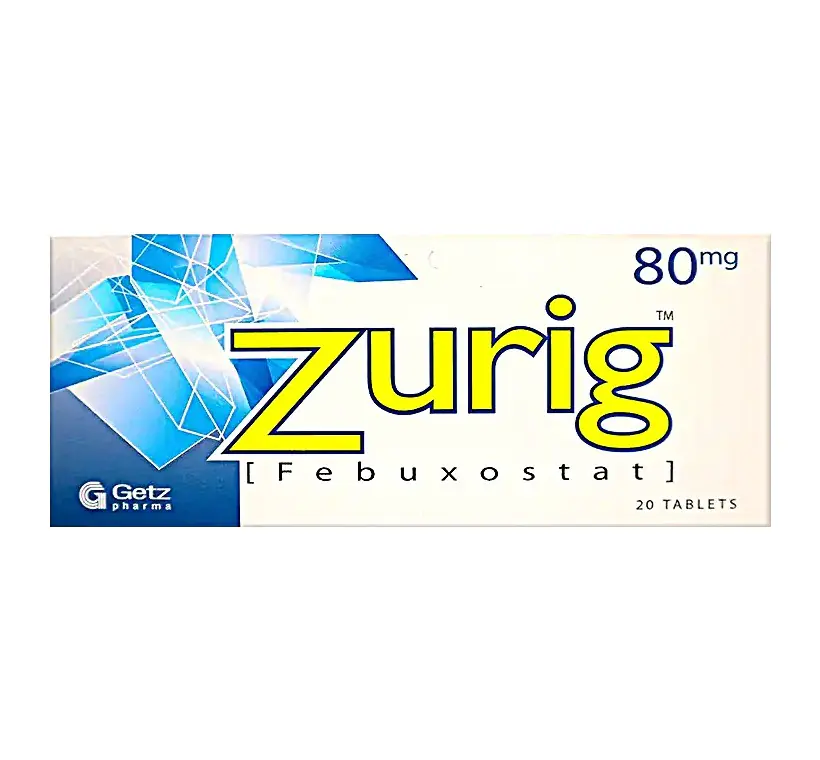 zurig tab 80 mg 20 s
