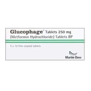 glucophage 250 mg tab 50 s