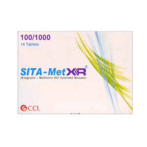 sitamet xr 100/1000mg tab 14 s